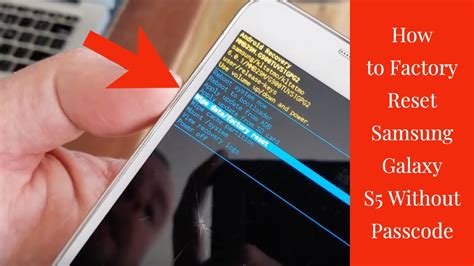 factory reset samsung phone without password.